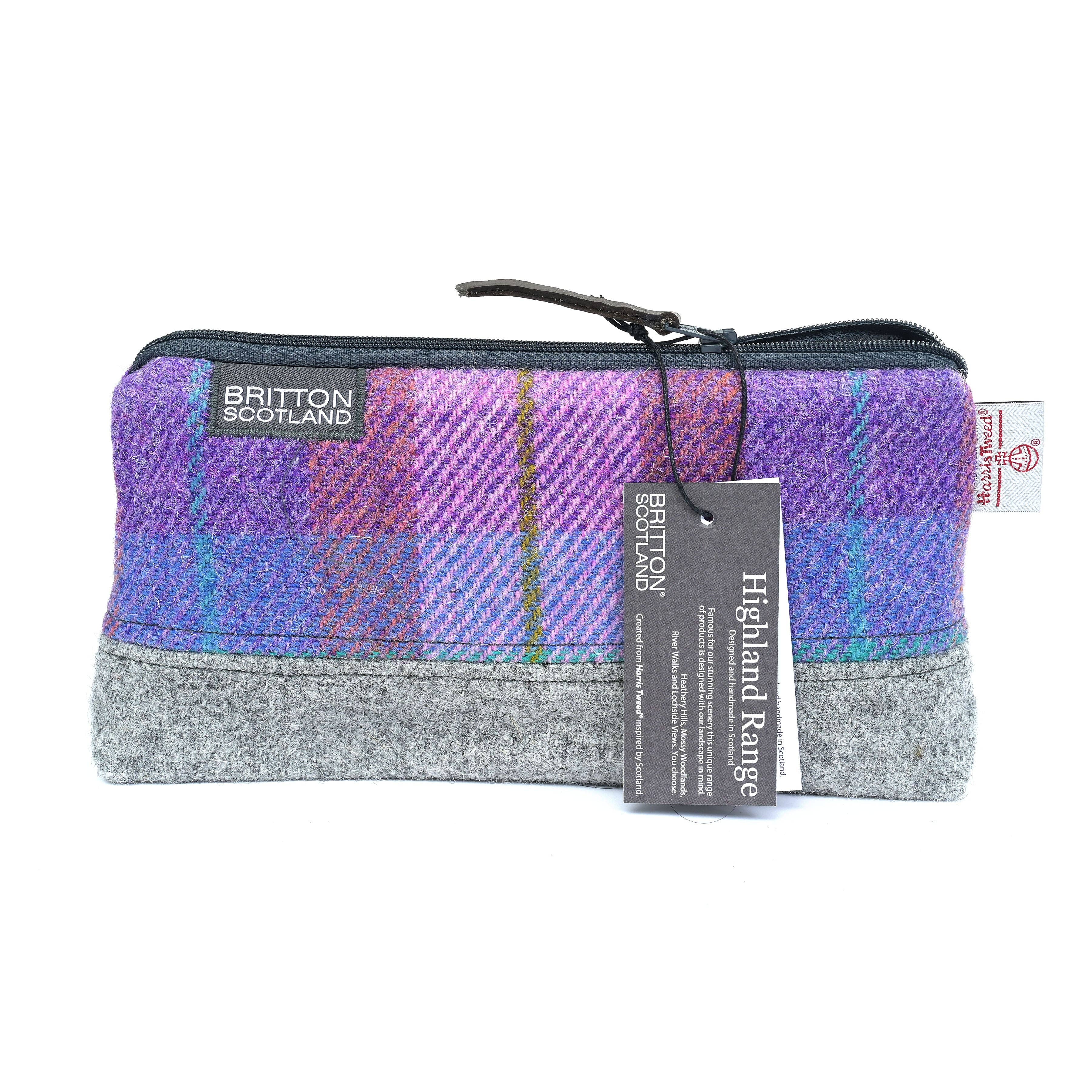 Amy Britton Harris Tweed Products - Wholesale Makeup/Cosmetic Bag - Highland Range Harris Tweed® Wash Bag11