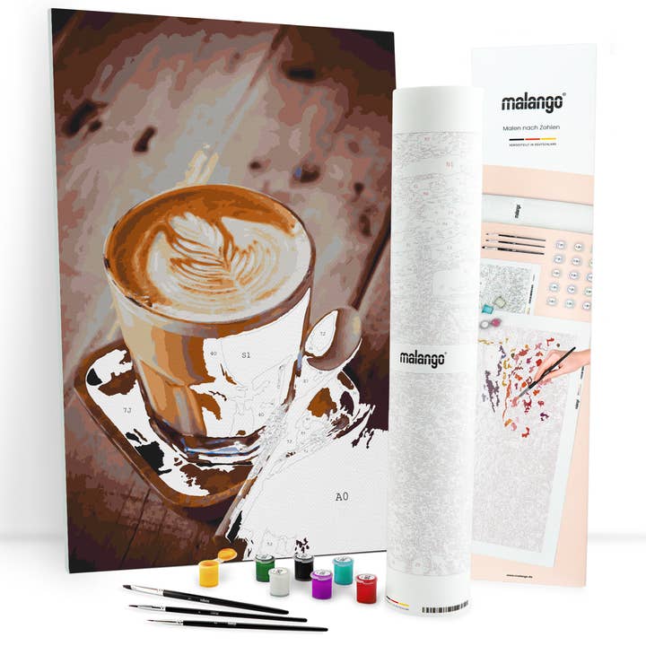 malango - Wholesale Doe-het-zelf-knutselset - verf op nummer - cappuccino