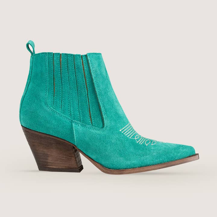 Texani Sandy Aquamarine Boots for wholesale by Kali Shoes