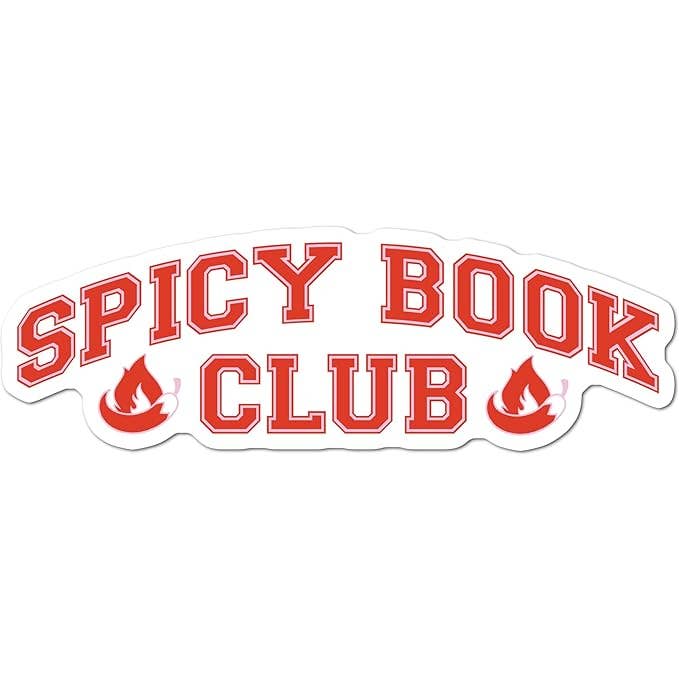 Spicy Book Club Sticker for wholesale by Chic Sticker Cafe