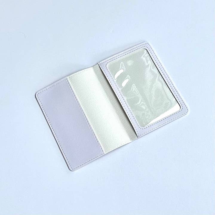 iconic mi - Wholesale Passport Case - Unisex - Vegan Leather Travel Passport Cover Case White