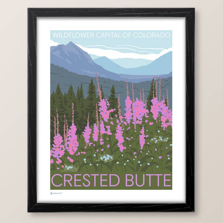 Stampa del Campidoglio dei Fiori Selvatici di Crested Butte, Colorado per la vendita all'ingrosso da parte di Bozz Prints