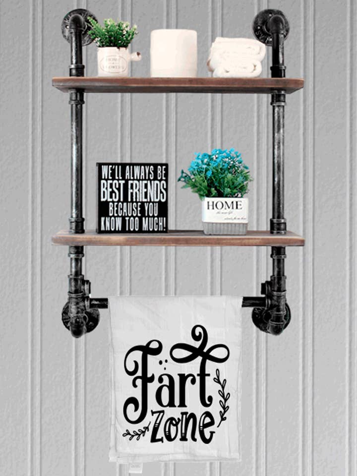 Funny Hand Towel in Bathroom Funny Bath Decor Fart Zone for wholesale by A Blessed Texas Mess Boutique