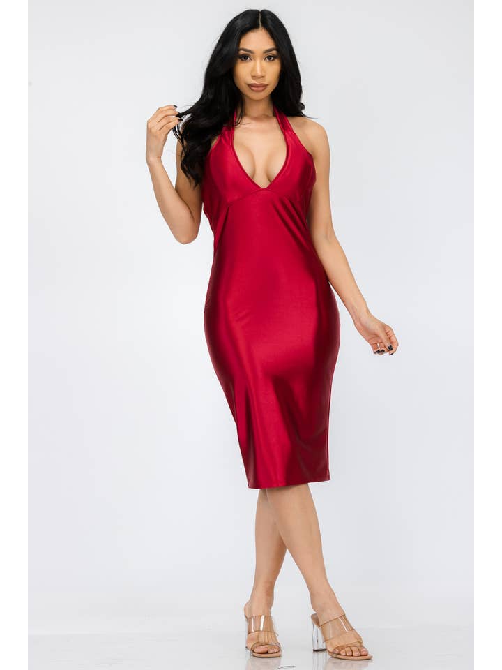 H&H Fashion Inc. – wholesale Klänning - Dam – HH-678X - Halter Bodycon Klänning
