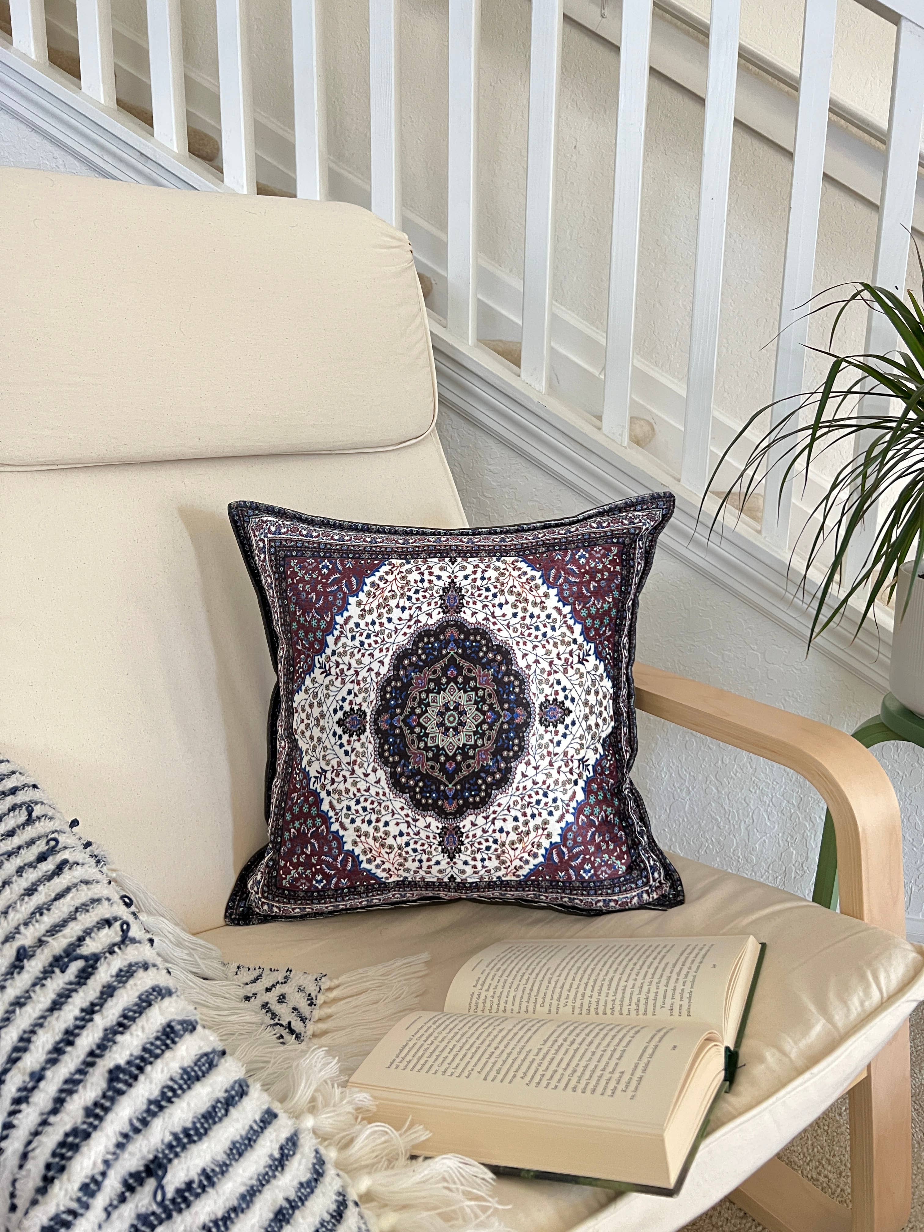 Umays Boho – Capa de almofada decorativa por atacado – Capa de Almofada Decorativa 18x18, Capa de Almofada Artesanal6