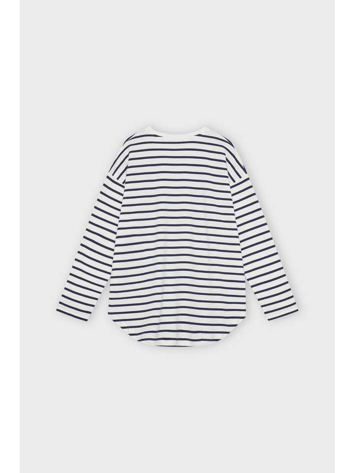 Gestreift in Ecru/Navy lieber Schweißstreifen für den Großhandel auf Faire2