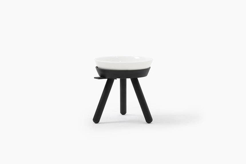 Pets So Good - Wholesale Pet Elevated Bowl - Cat/Dog - Oreo Elevated Pet Feeder Table . Black & White . Tall1