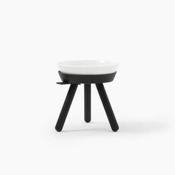 Pets So Good - Wholesale Pet Elevated Bowl - Cat/Dog - Oreo Elevated Pet Feeder Table . Black & White . Tall1