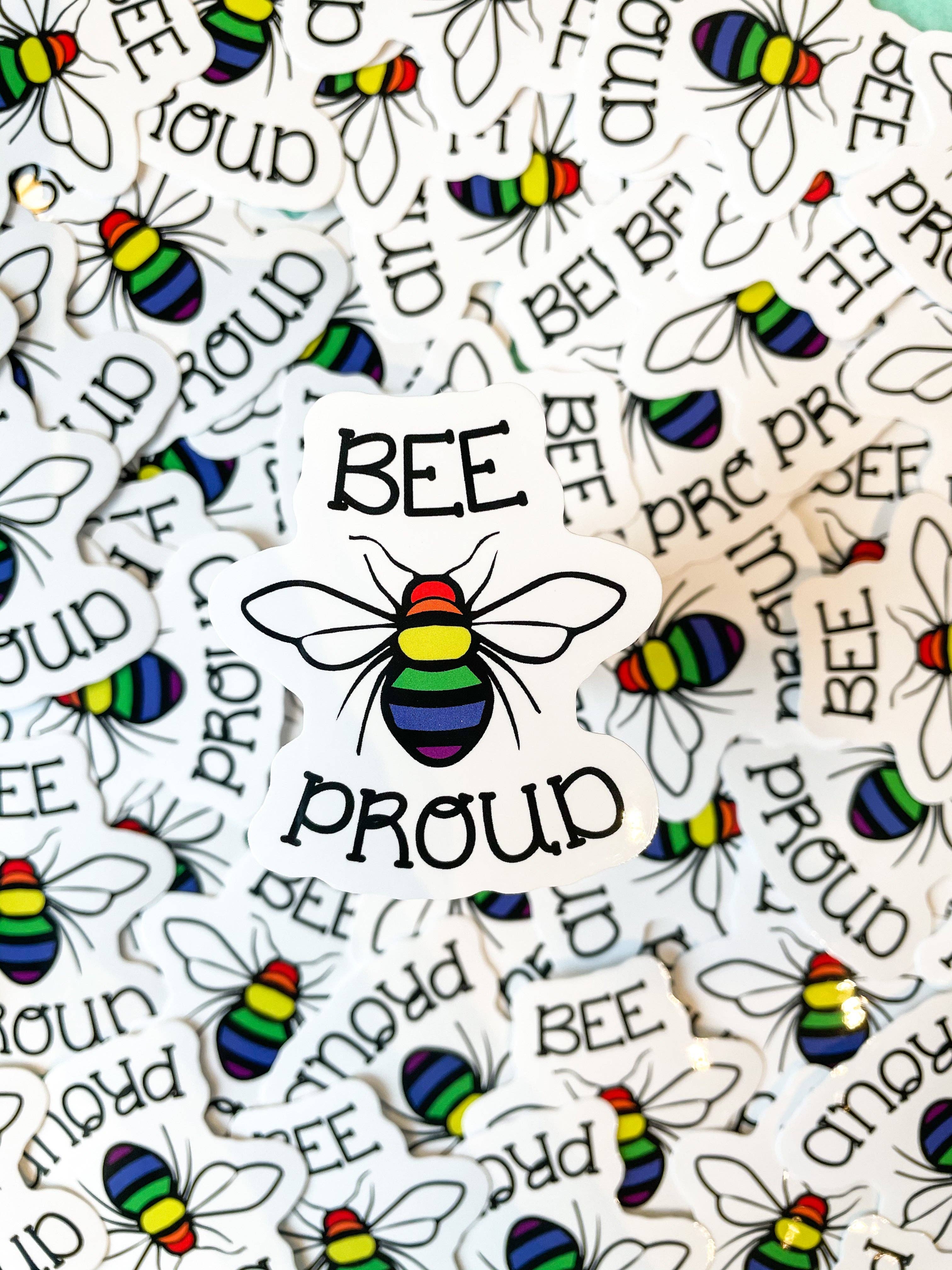 Rainbow Certified - Venta al por mayor Pegatina - Pegatina arcoíris Bee Proud LGBTQ+