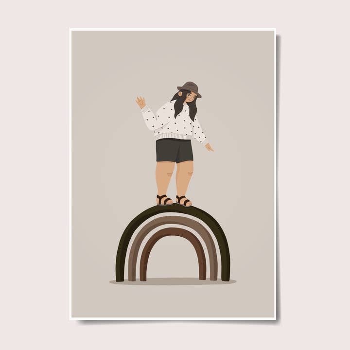 Walking on Rainbow - Nursery Wall Decor for wholesale by Another Wild Story