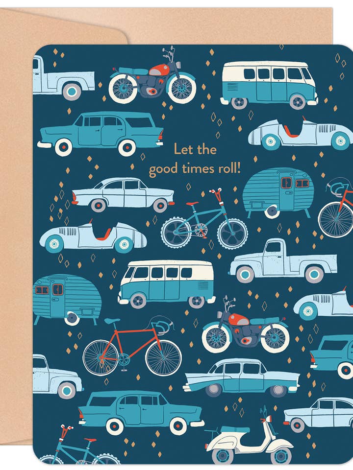 Retro Wheels for wholesale by Willow & Ivy Press