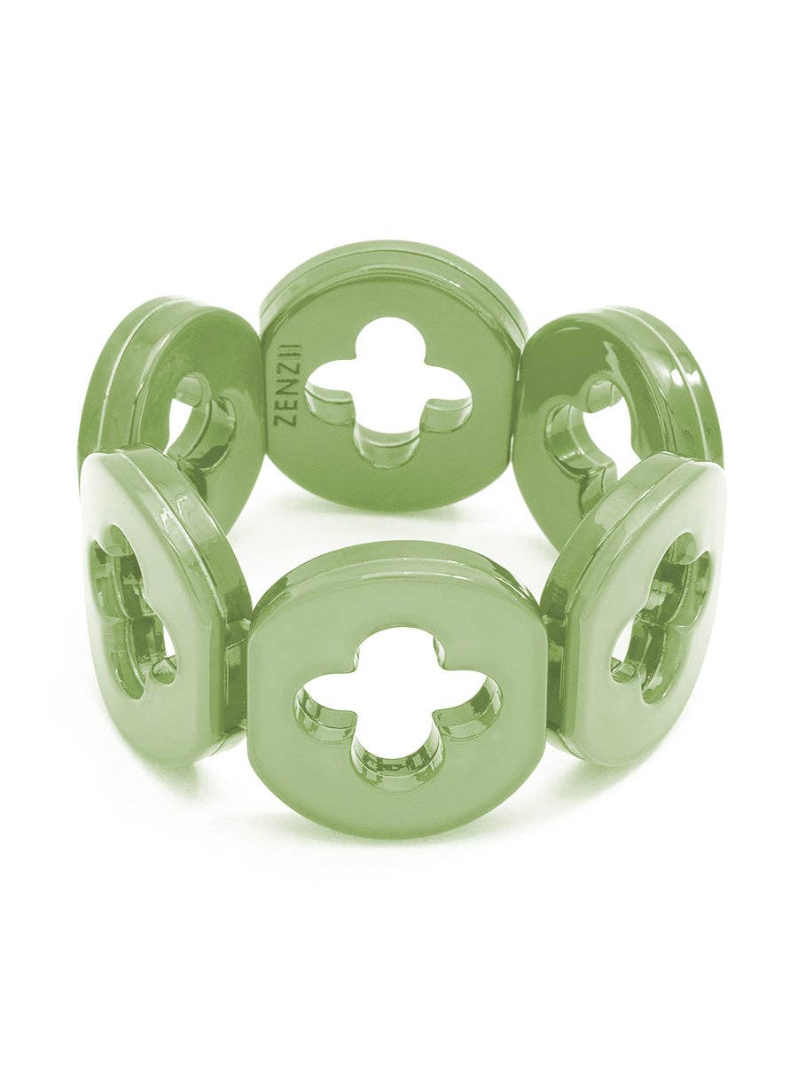 ZENZII Jewelry - Wholesale Beaded Bracelet - Resin Clover Bracelet8