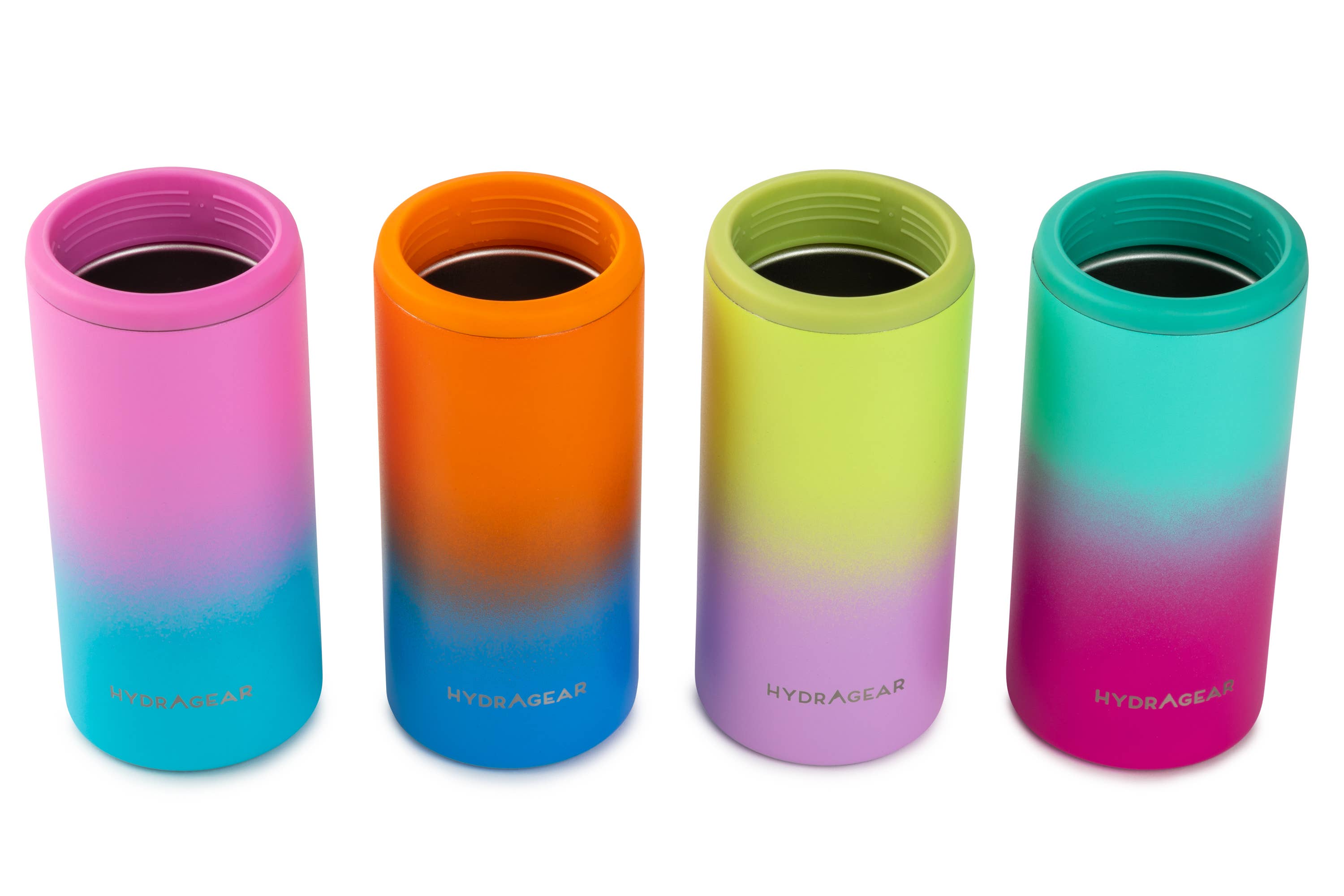 Core Home - Wholesale Drink Huggers & Koozies - 12oz Slim Can Coolie – Assorted Powder Bright Ombre1