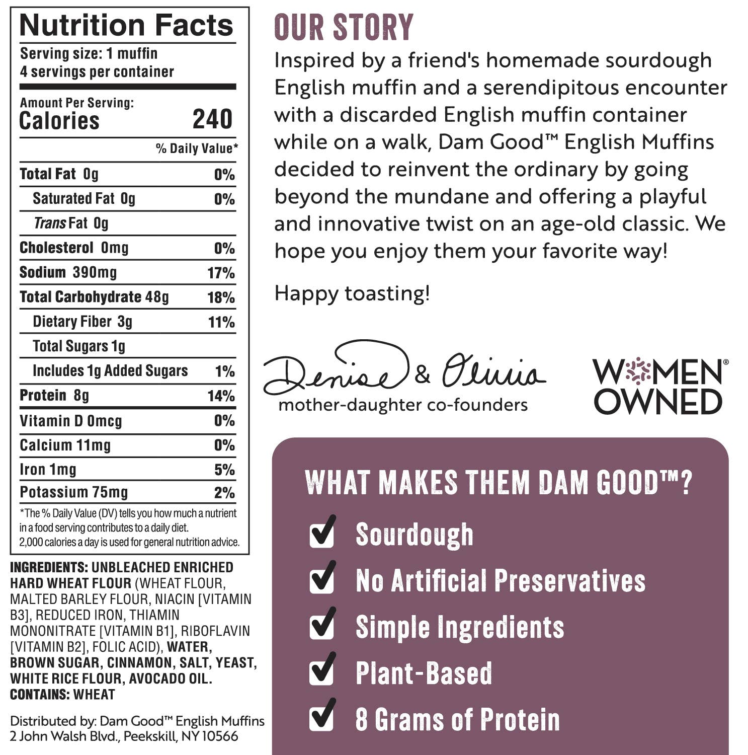 Dam Good® English Muffins - Wholesale Bread/Tortilla - Variety Pack Sourdough English Muffins11