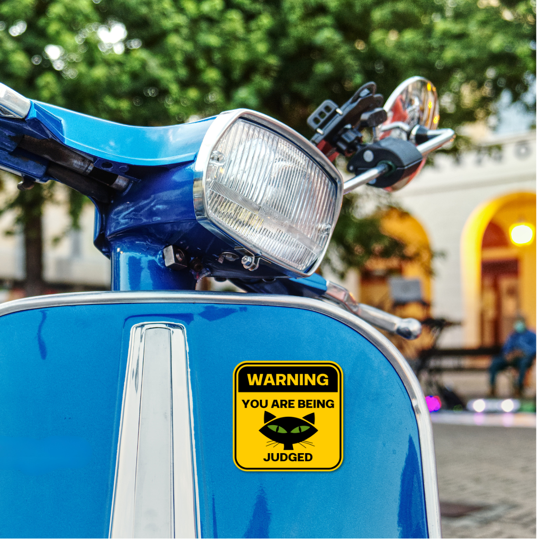 Card To Believe - Wholesale Sticker - Warning: You're Being Judged Cat Sticker5