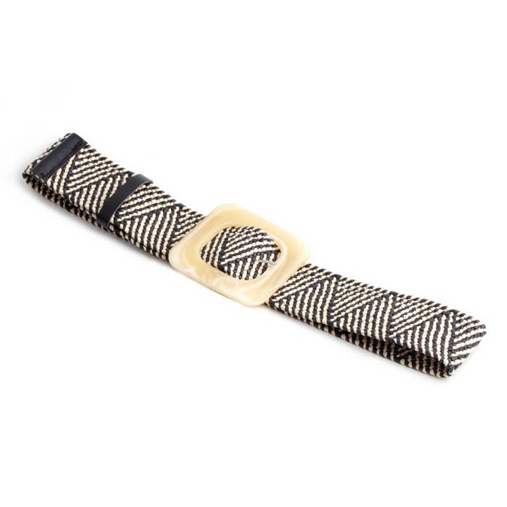 NINEXIS - Wholesale Belt - Women's - CWABE0379_ROUND BUCKLE FASHION STRETCH BELT