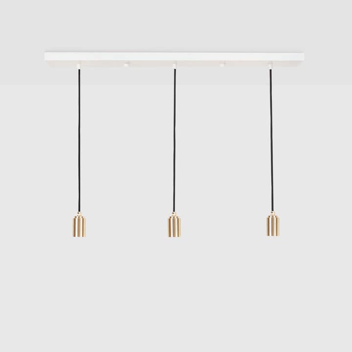 Linear Triple Pendant in Brass for wholesale by Tala