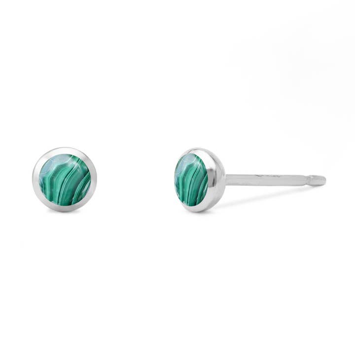 Belle Mini Stone Studs (EA 132) for wholesale by Boma Jewelry