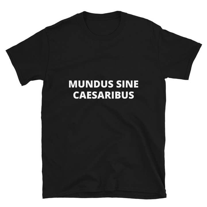CVH DREAMY LTD – wholesale T-shirt (graphic) – unisex – Mundus Sine Caesaribus Shirt, A World Without Caesars Shirt0