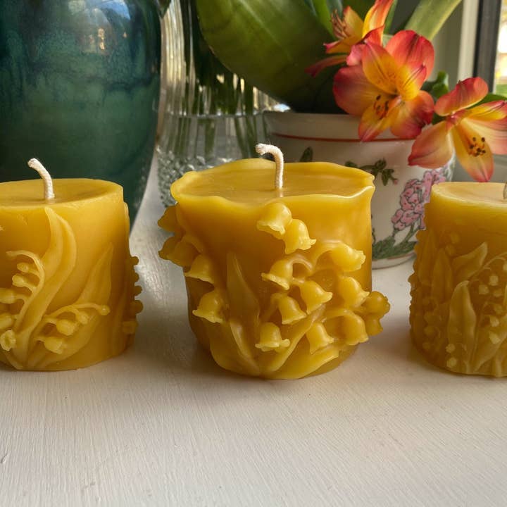 Bees Light Candles - Wholesale Pillar candle - Wandering Lily Beeswax Candle Set0