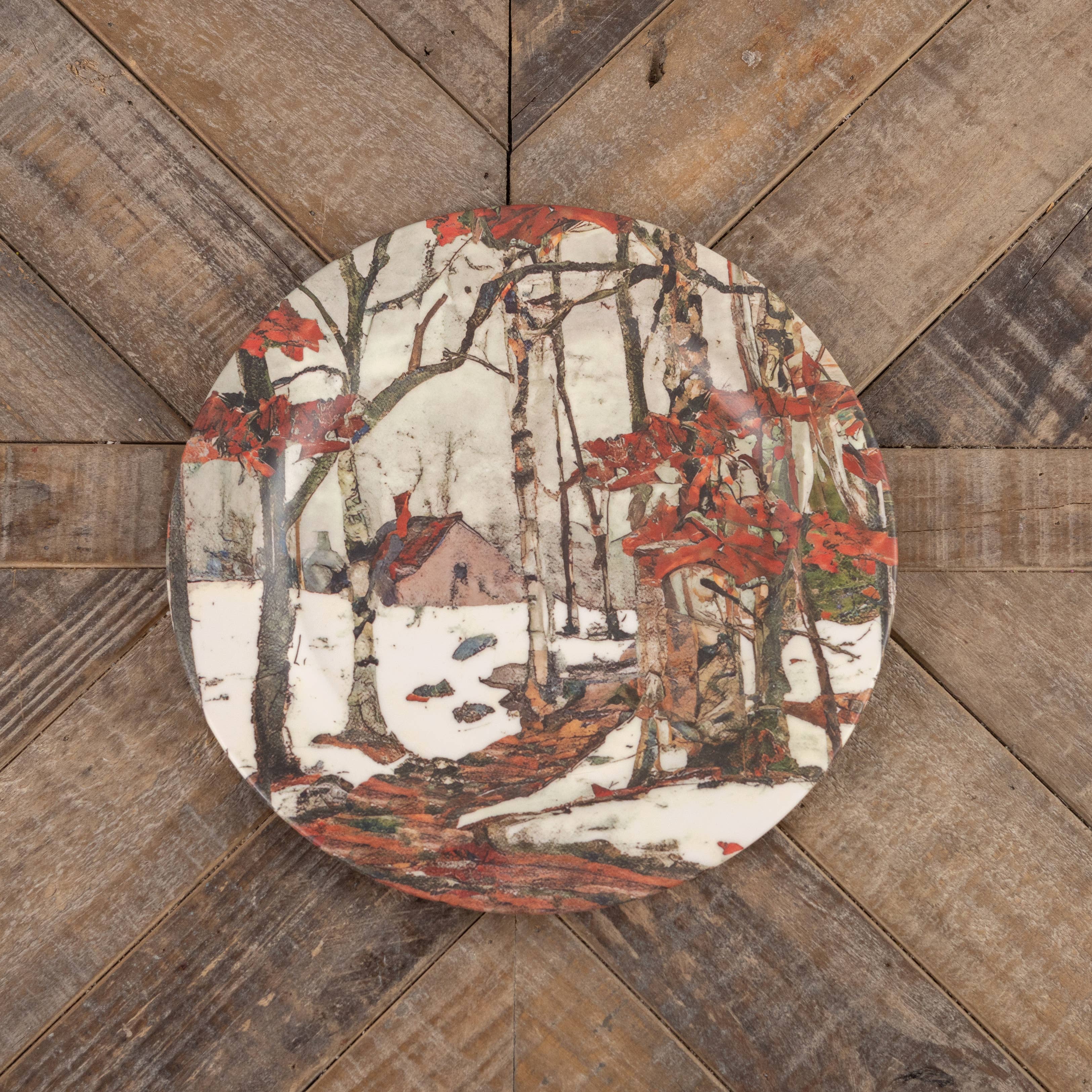 Ragon House - Wholesale Decorative Plate/Dish/Bowl - NECK OF THE WOODS PLATE1