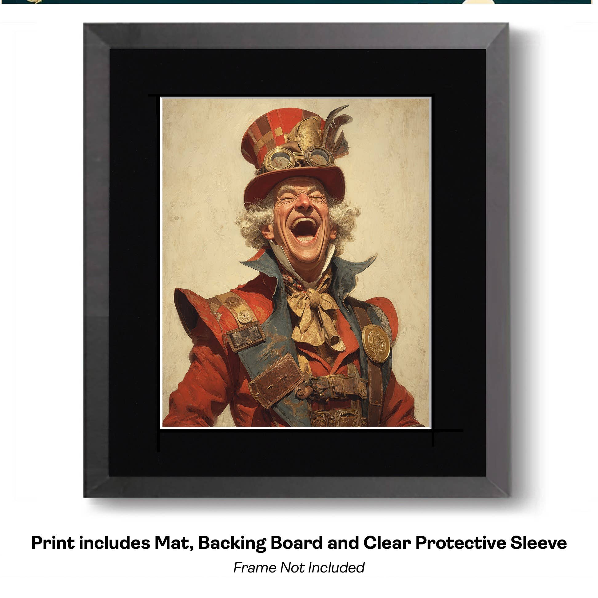 Mowbi - Wholesale Art Print - Mad Hatter Portrait art print - 8"x10" Artwork for 11"x14" Frame15