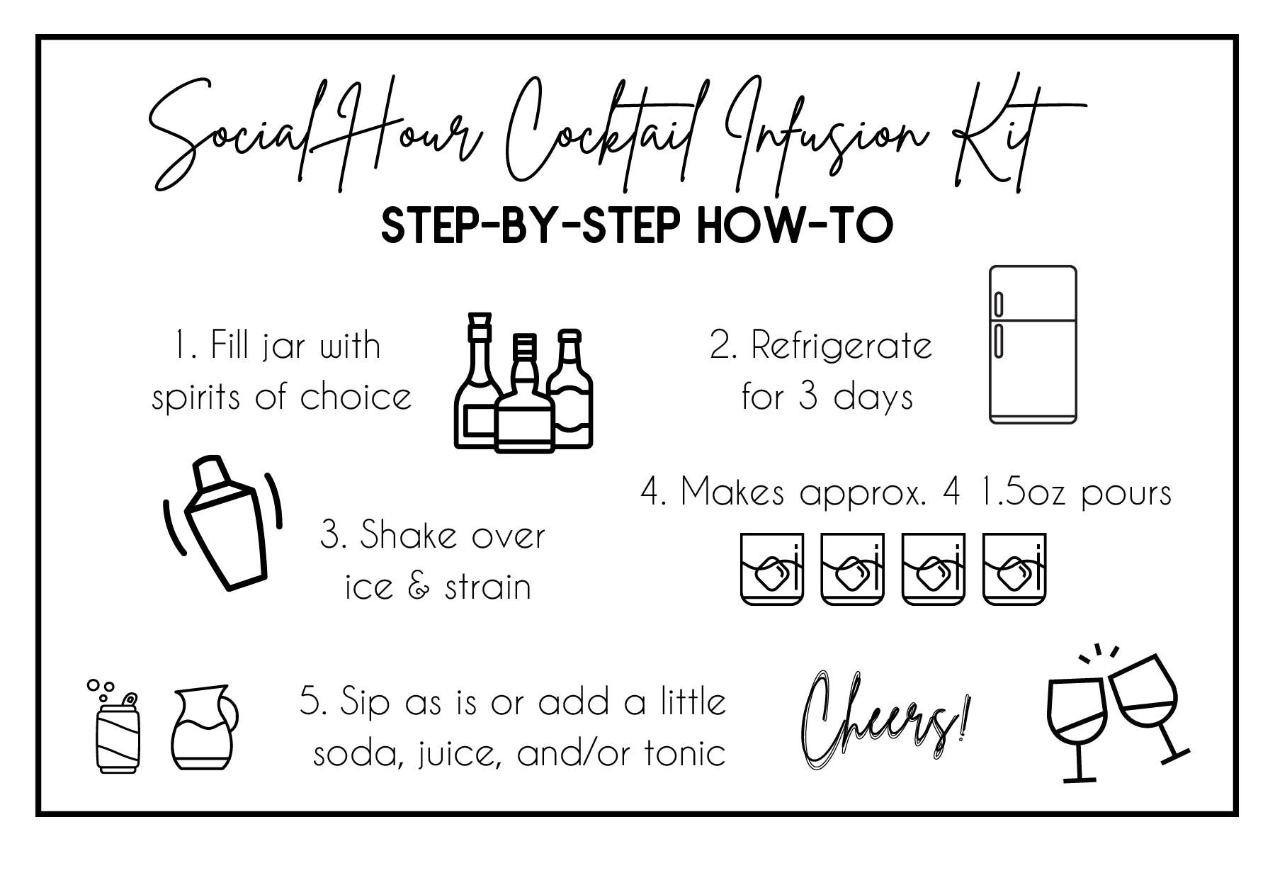 The Goodery - Venta al por mayor Preparado/sirope para cóctel - Mini Spicy Mary – Kit de Infusión Social Hour3