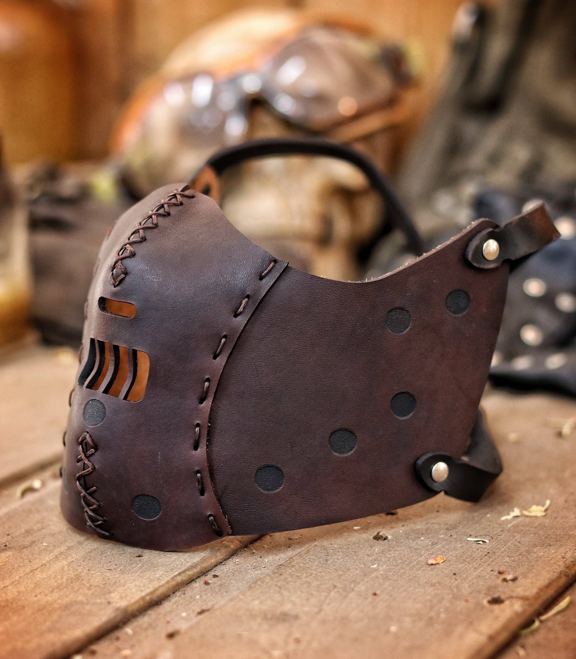 Outcast Props - Wholesale Verkleedkleren - Volwassene - Leren gezichtsmasker Dr. Hannibal Lecter7