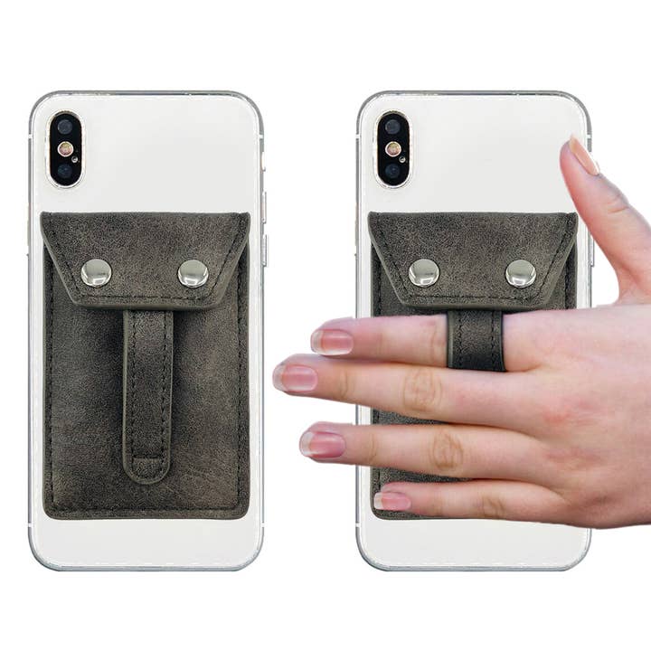 Phone Flipper ( Peel & Stick ) Phone Wallet - Fossil Grey for wholesale by Phone Flipper