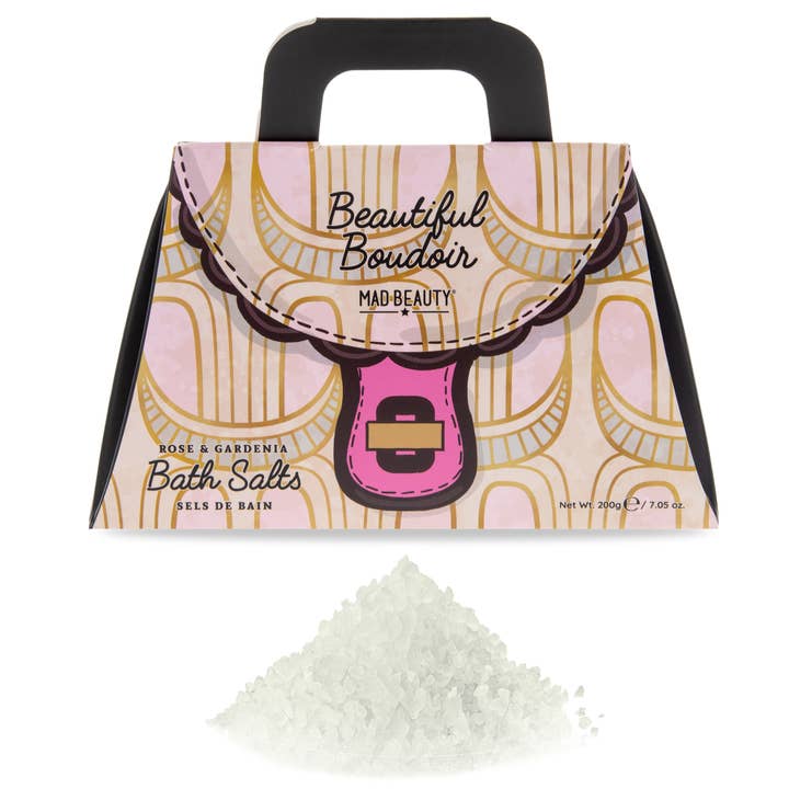 Mad Beauty Boudoir Bath Salts - Rose & Gardenia for wholesale by Mad Beauty USA LLC