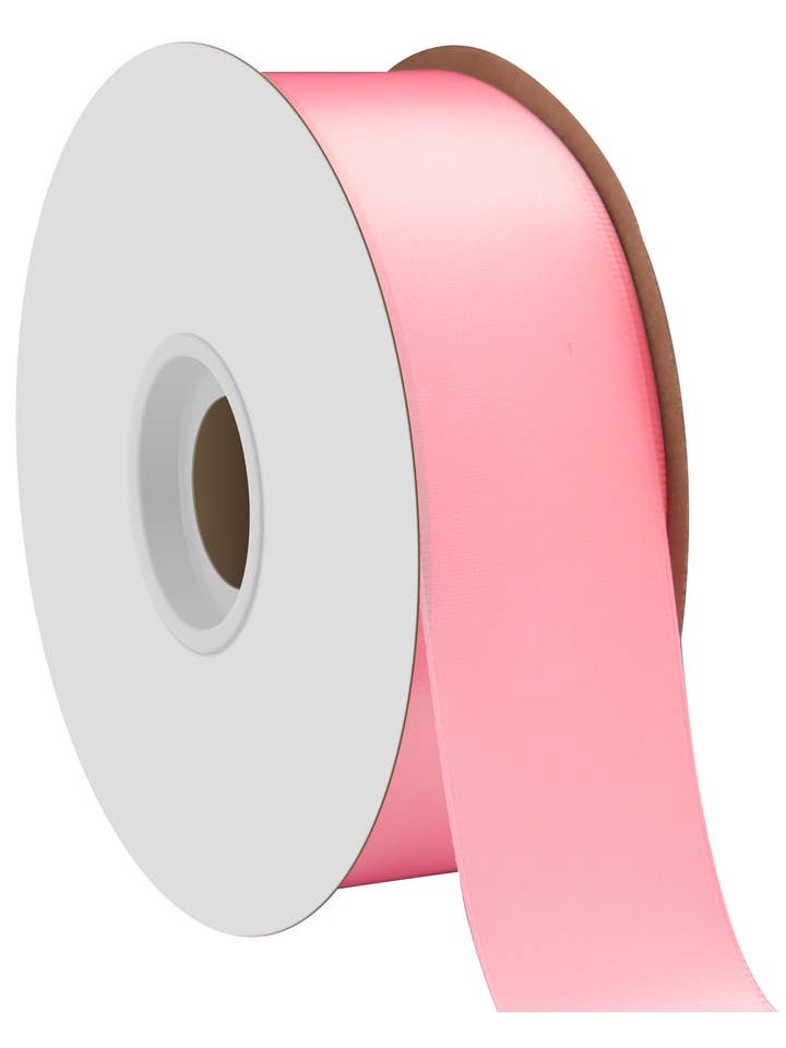 Single-Face Satin Pink 1-1/2" x 50 Yards for wholesale by Berwick Offray Ribbon