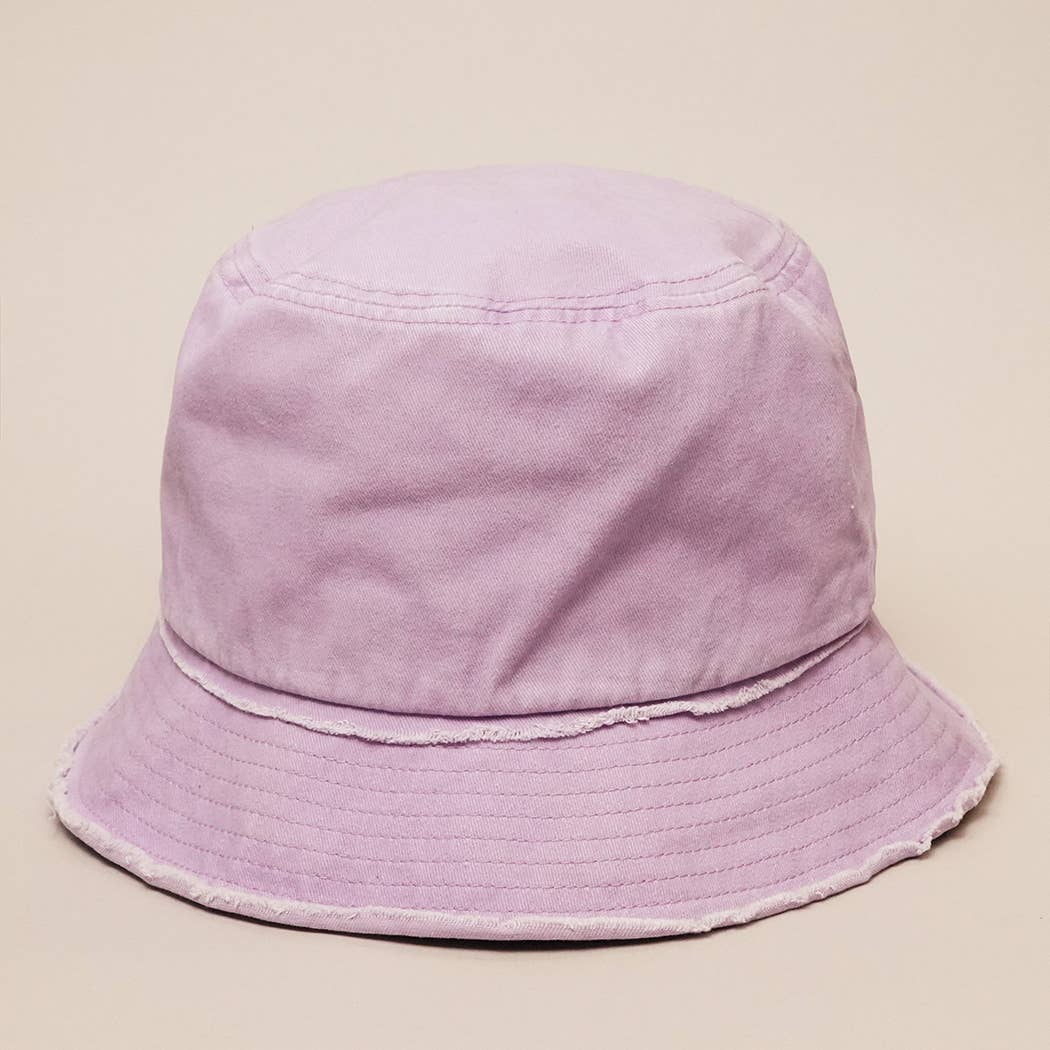 Fashion City – wholesale Bucket Hat - Dam – Sliten duk bomull denim hink hatt16