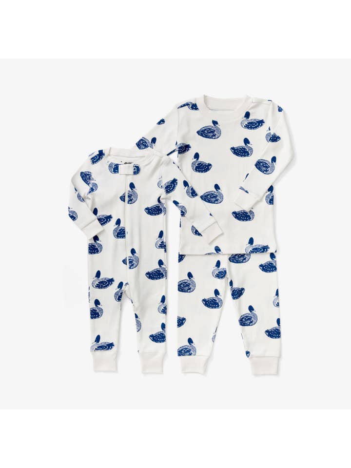 Lewis - Wholesale Sleepsuit - Baby - Zip Sleeper - Duck | Denim1