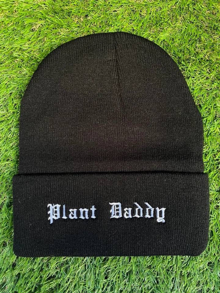 Embroidered Plant Daddy Beanie for wholesale by The LA Garden