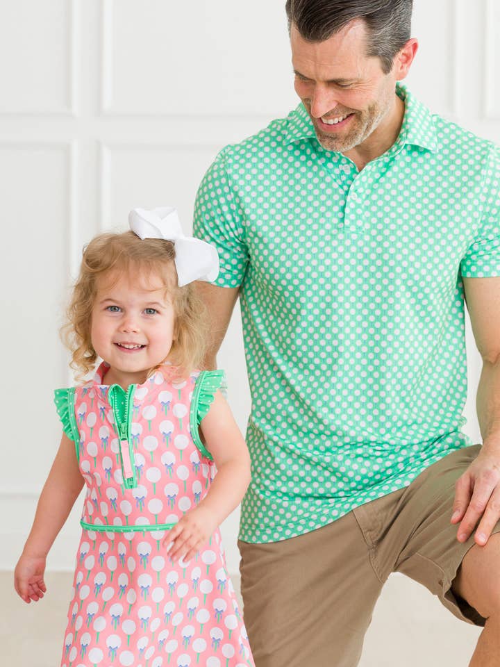 Green Men's Tiny Tee Time Golf Knit Short Sleeve Performance Polo
for wholesale on Faire5