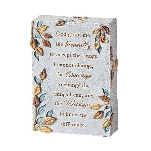 Roman - Wholesale Decorative Tabletop Object - 5.25"H Serenity Prayer Box