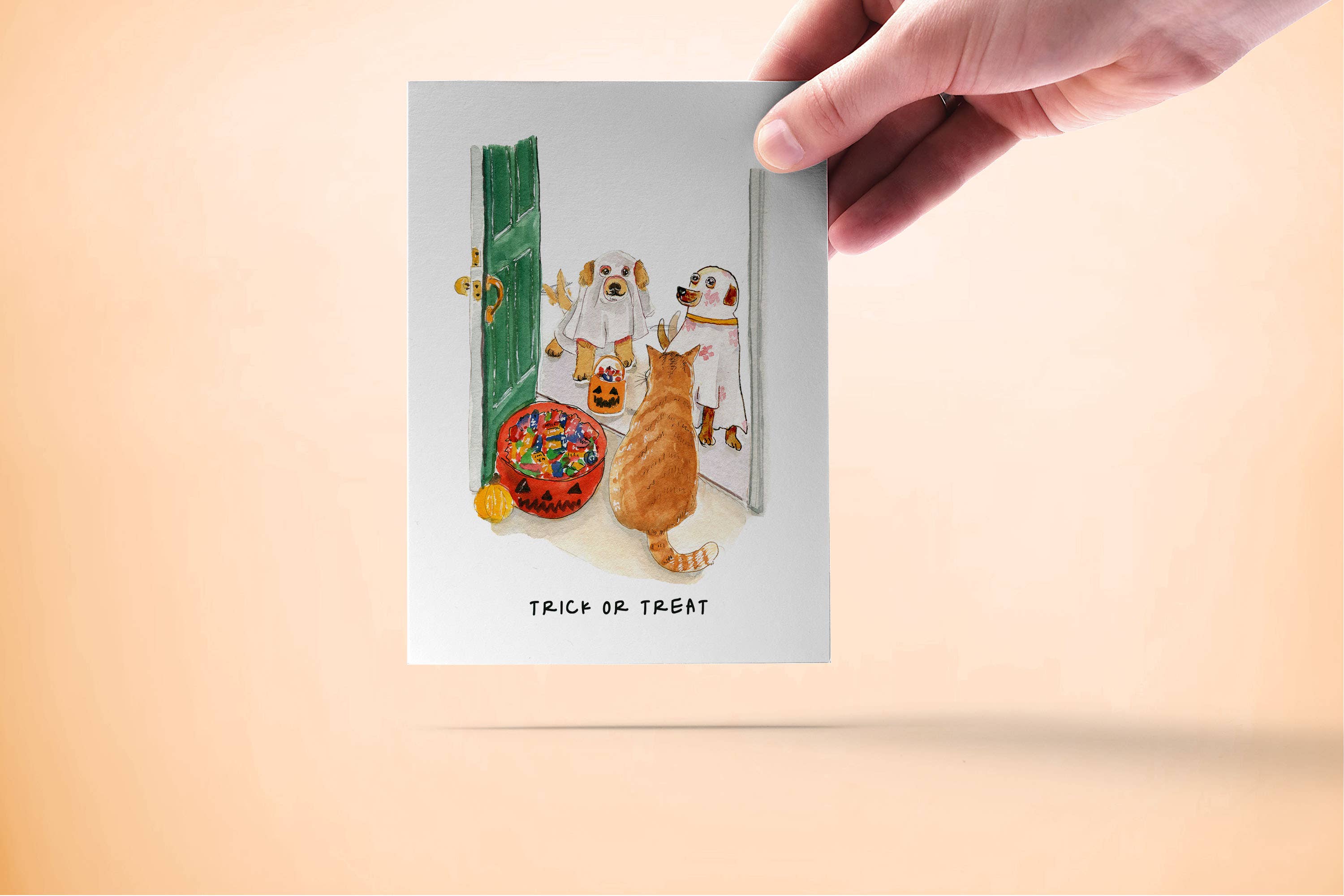 Liyana Studio - Wholesale Halloween Card - Trick Or Treat - Funny Halloween Card3