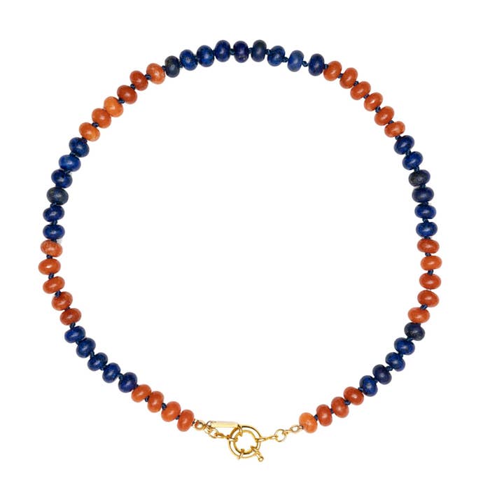 Collier noué perlé Jour de match pour la vente par Christina Greene LLC