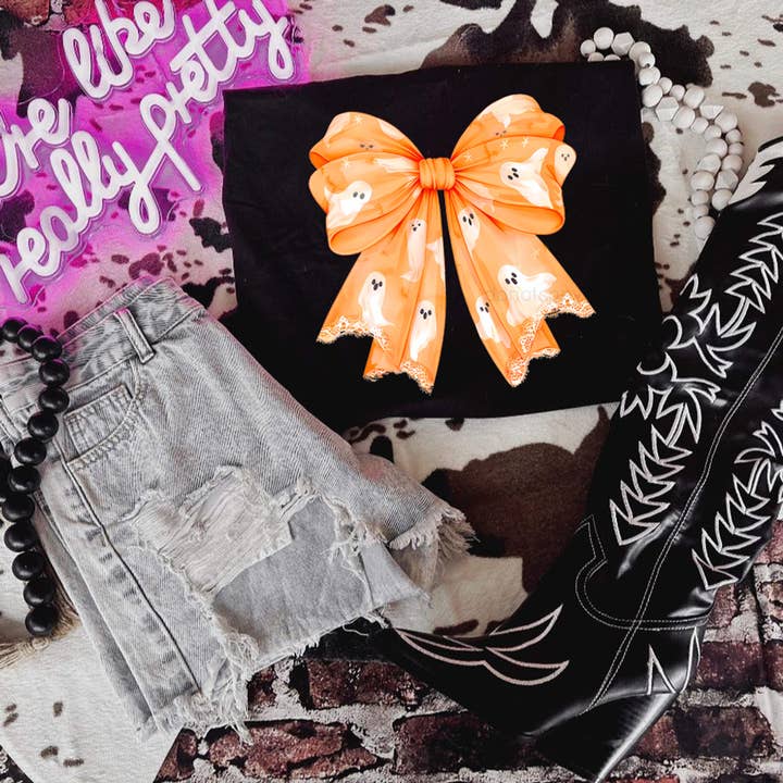 Arc fantôme orange transfert thermique DTF pour la vente par Trendy Transfers