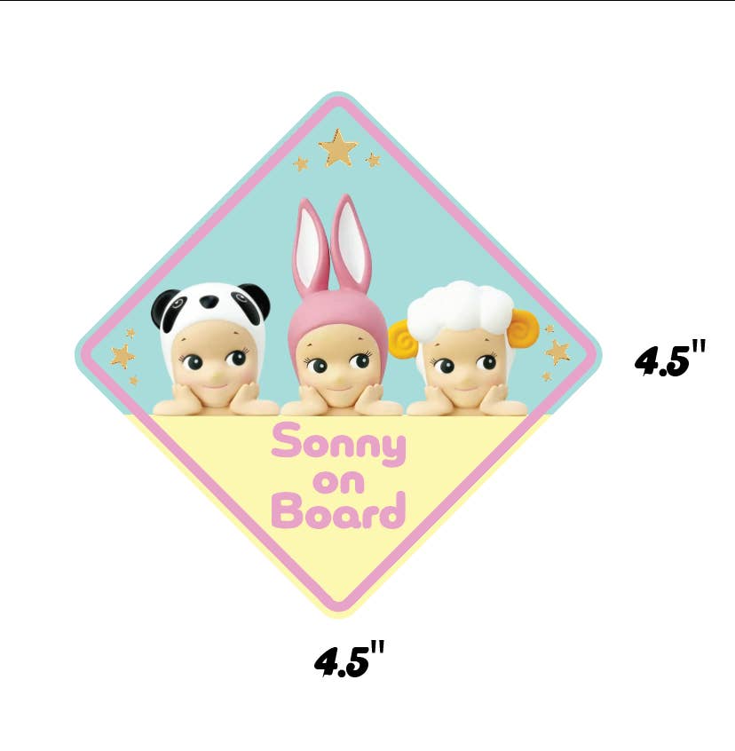 Studio Nena - Wholesale Sticker - Sonny's on Board Sonny Angel Car Bike Bumper Sticker Decal