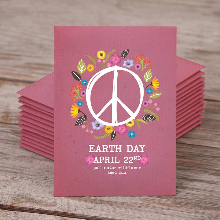 Bentley Seed Co. - Wholesale Plant Seeds - Earth Day Peace and Flowers - Wildflower Mix Seed Packets