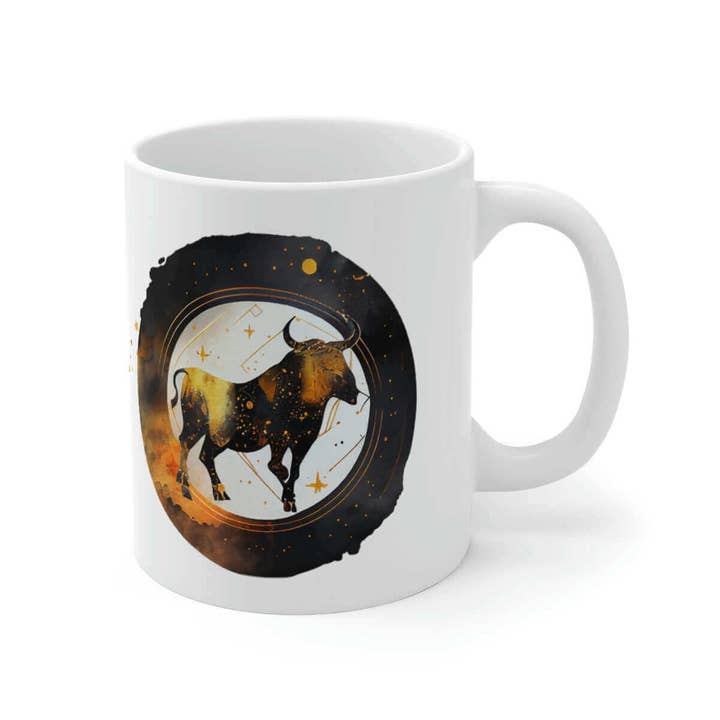 Taurus Zodiac Mug! - Warm up with your favorite hot drink in this Mug! for wholesale by Celestia Libra Creative