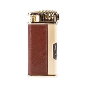 Wholesale Wholesale luxury decoration handcraft metal cover sleeve custom  leather lighter case for lighter From m.