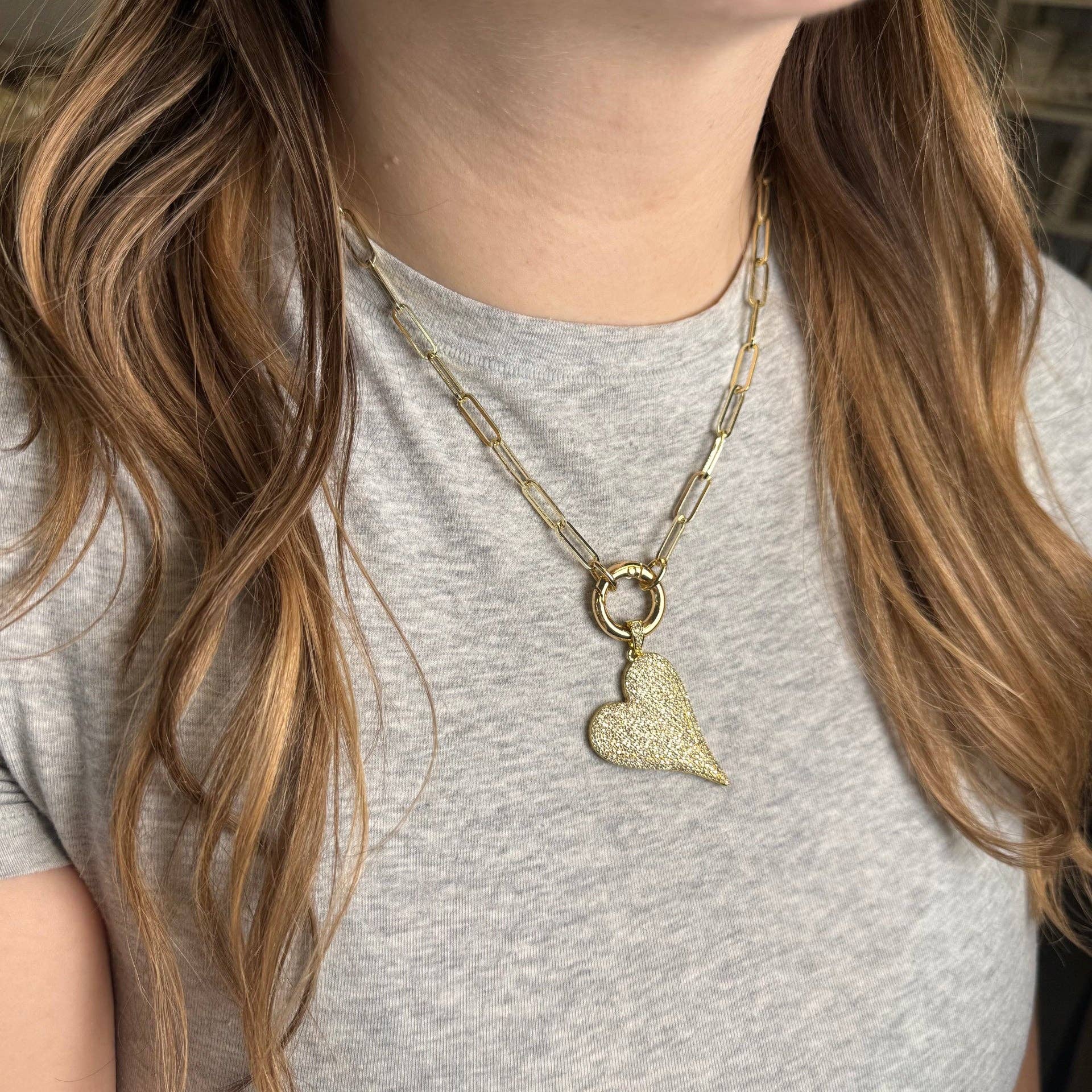 Love, Lisa - Wholesale Individual Charm/Pendant - Magnificent Slanted Heart Charm11