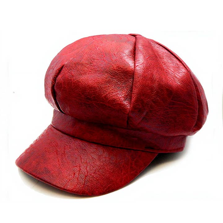Baker Boy Great Gatsby PU Leather Hat for wholesale by Diacly
