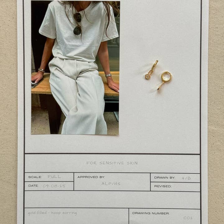 Hoft Studio - Wholesale Huggie Earrings - Whitley Drop Huggies2