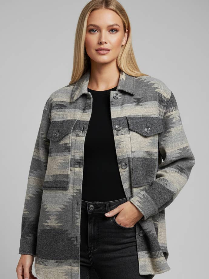 Veste aztèque gris charbon 698 pour la vente par LTX Sportswear