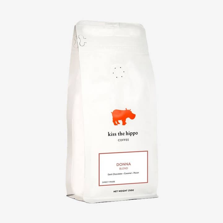 250g Organic Whole Bean Coffee for wholesale by Kiss The Hippo