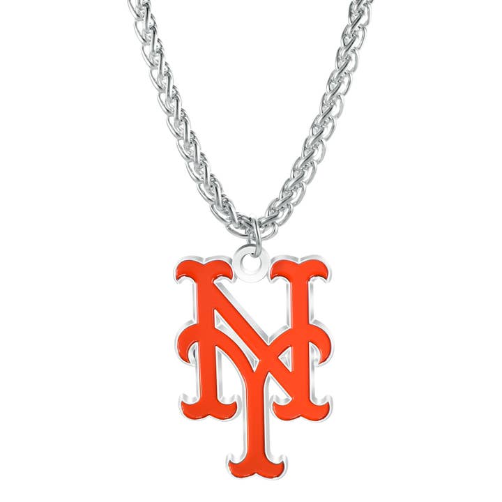 Collier avec logo de l'équipe principale des MLB New York Mets pour la vente par Simran International