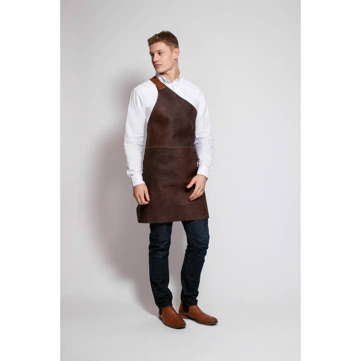 Stalwart Crafts - Wholesale Schort - Lederen traditionele slagerschort met één riem9